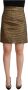 Boutique Moschino Black Gold A-line Above Knee Casual Skirt Zwart Dames - Thumbnail 1