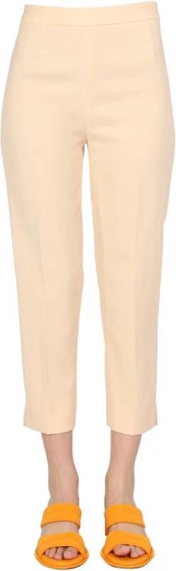 Boutique Moschino Cropped Trousers Beige Dames