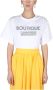 Boutique Moschino Logo T-shirt White Dames - Thumbnail 1