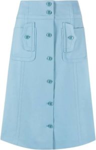 Boutique Moschino Midi Skirts Blauw Dames