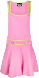 Boutique Moschino Square neck dress Roze Dames