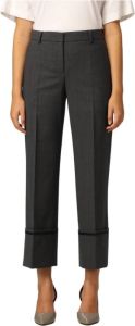 Boutique Moschino Straight-Leg Cropped Trousers Zwart Dames