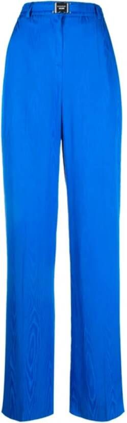 Boutique Moschino Straight Trousers Blauw Dames