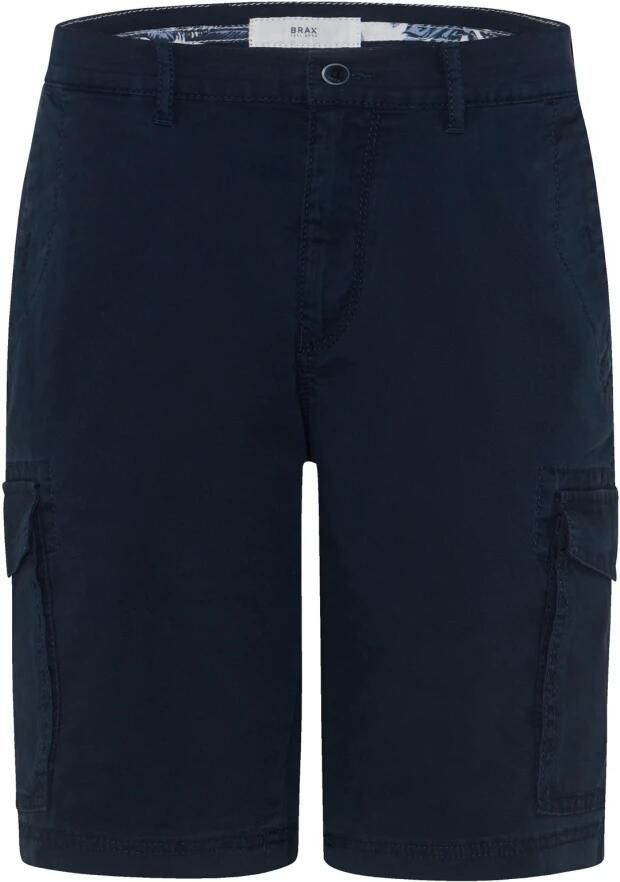 BRAX Regular fit korte cargobroek met riemlussen model 'BRAZIL'