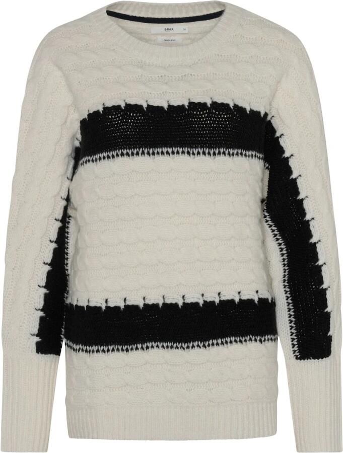 BRAX Gebreide pullover met labeldetail model 'LIV'