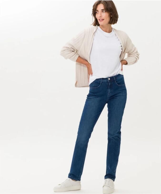 BRAX Straight fit jeans met 5-pocketmodel model 'Carola' - Foto 3
