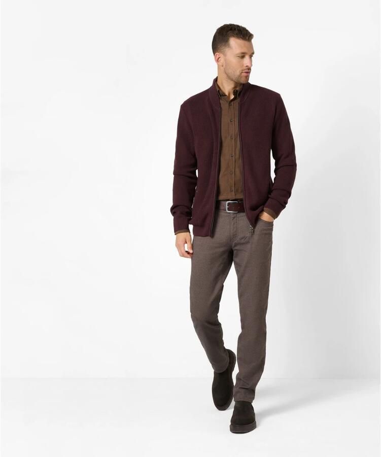 BRAX Style Cadiz Heren Straight Fit Five-Pocket Broek Brown Heren