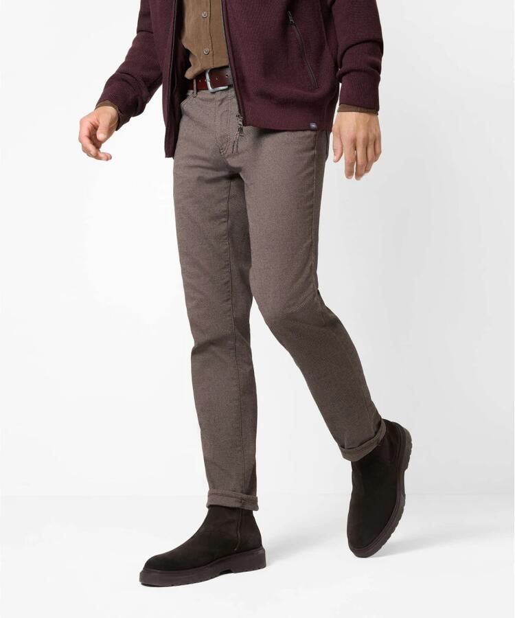 BRAX Style Cadiz Heren Straight Fit Five-Pocket Broek Brown Heren - Foto 2