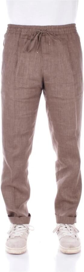 Briglia Slim-fit Trousers Brown Heren - Foto 5