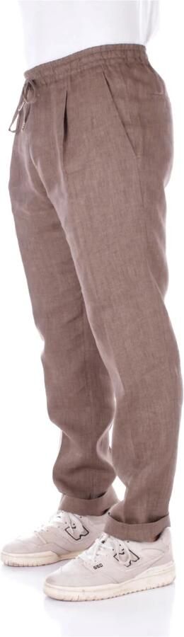 Briglia Slim-fit Trousers Brown Heren - Foto 2