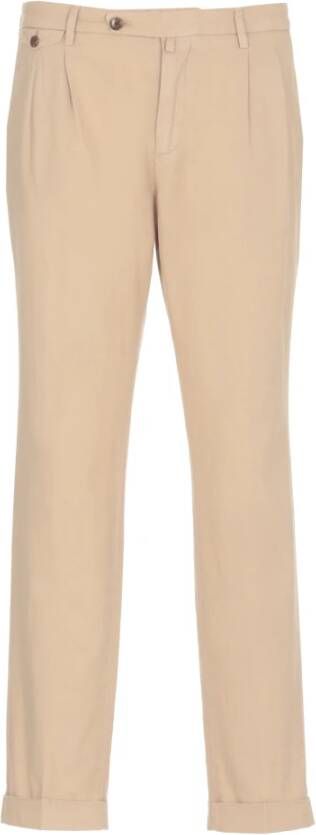 Briglia Straight Trousers Beige Heren