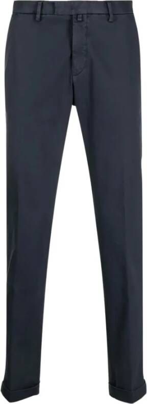 Briglia Slim-fit Turn-up Broek Blue Heren