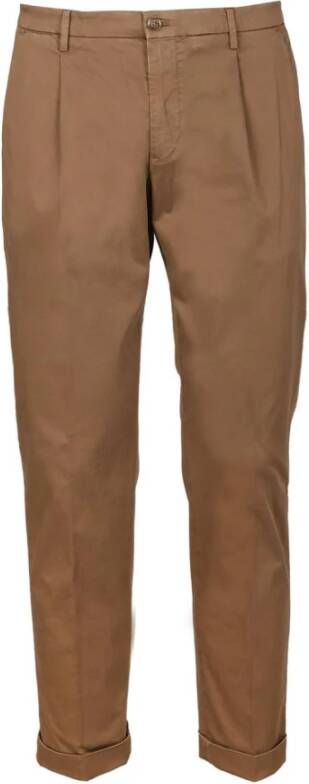 Briglia Tiberio Heren Bruine Katoenen Broek Brown Heren