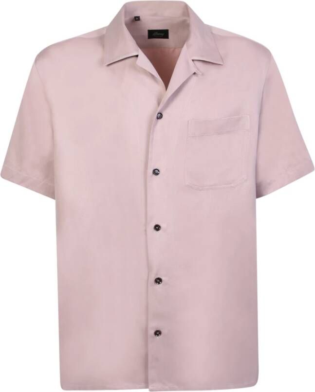 Brioni Casual Shirts Roze Heren