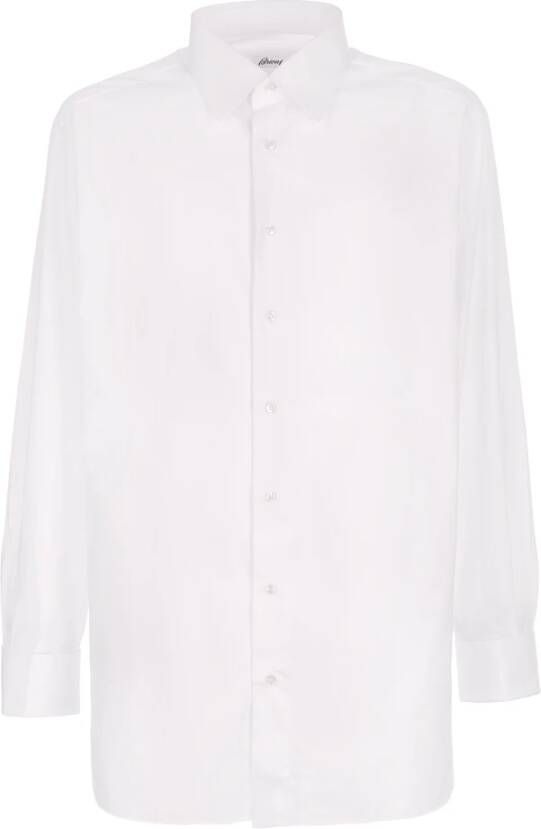 Brioni Casual Shirts Wit Heren
