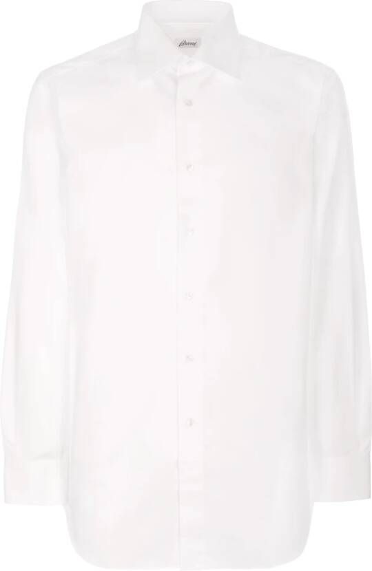 Brioni Formal Shirts White Heren