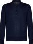 Brioni Luxe Blauwe Kasjmier Zijden Polo Shirt Blauw Heren - Thumbnail 1