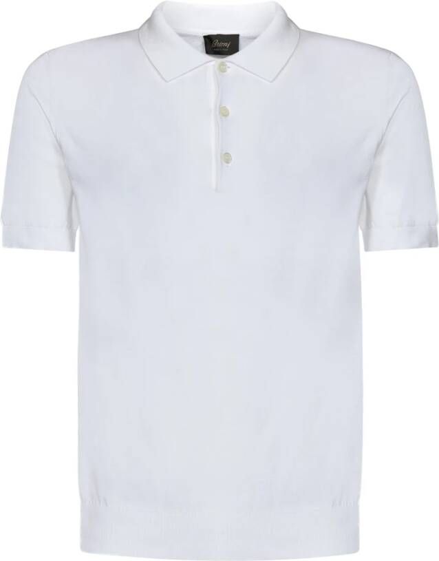 Brioni Polo Shirt Wit Heren