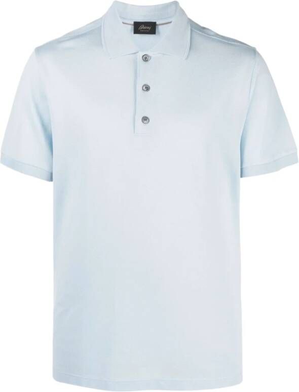 Brioni Poloshirt Blauw Heren