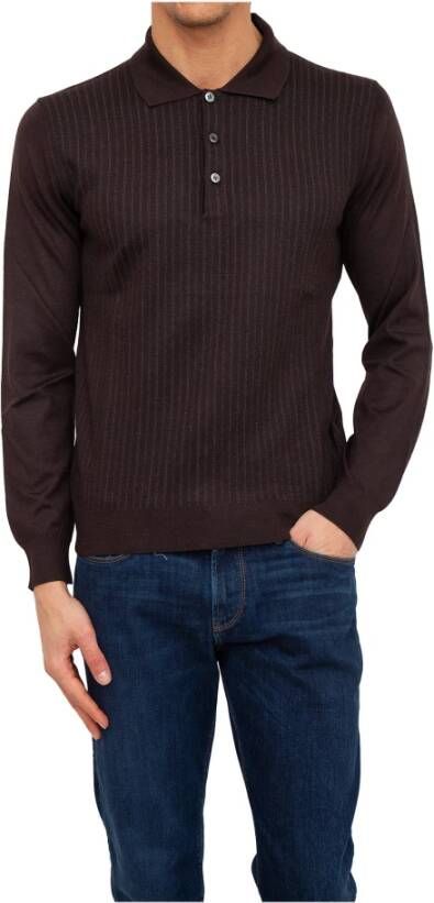 Brioni Poloshirt Bruin Heren