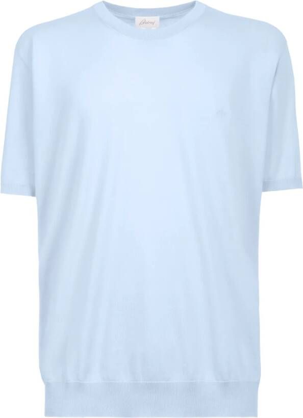 Brioni T-Shirts Blauw Heren