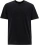 Brioni Zwart Katoenen T-Shirt met Voorborduursel Black Heren - Thumbnail 1