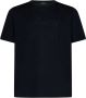 Brioni Zwart Katoenen T-Shirt met Geborduurd Logo Zwart Heren - Thumbnail 1