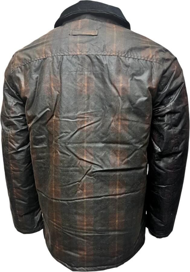 Brixtol Textiles Bruin Tartan Gewaxte Jas Curtis Brown Heren - Foto 11