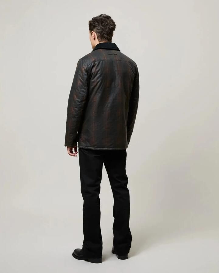 Brixtol Textiles Bruin Tartan Gewaxte Jas Curtis Brown Heren - Foto 5