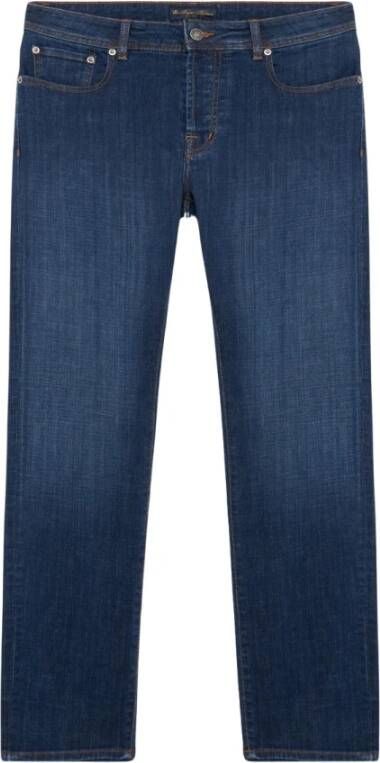 Brooks Brothers Blue Stretch Cotton Denim Jeans Blue Heren