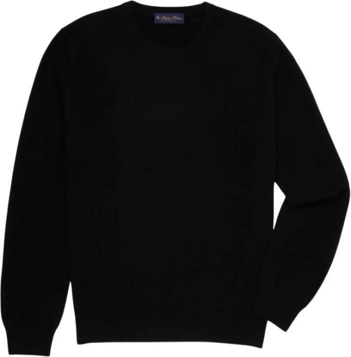 Brooks Brothers Cashmere crew-neck trui Zwart Heren