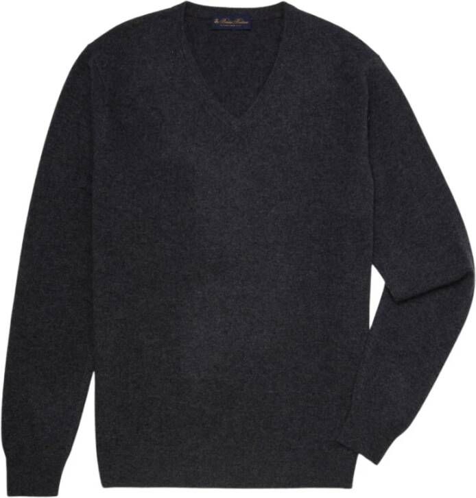 Brooks Brothers Cashmere V-hals trui Grijs Heren