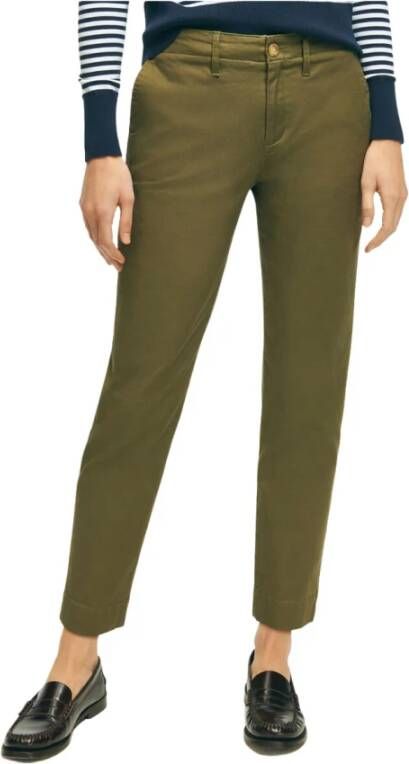 Brooks Brothers Chinos Groen Dames