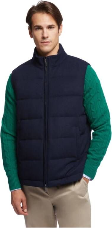 Brooks Brothers Down-vill vest Blauw Heren