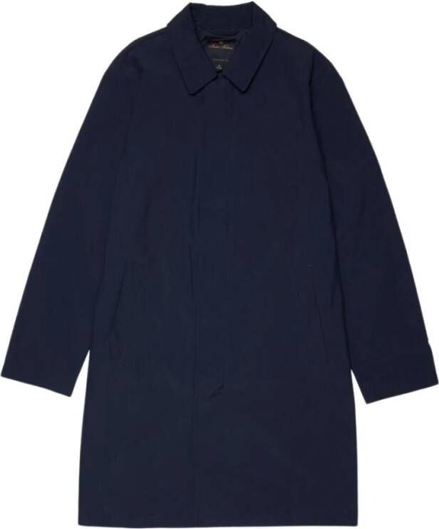 Brooks Brothers Waterbestendige Ripstop Trenchcoat Blue Heren