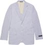 Brooks Brothers Milano Fit Katoenen Seersucker Sportjas Blue Heren - Thumbnail 1