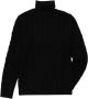 Brooks Brothers Kabelgebreide Turtleneck Black Heren - Thumbnail 1