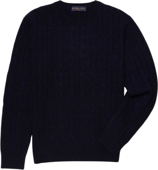 Brooks Brothers Kabelbrei Blauw Heren