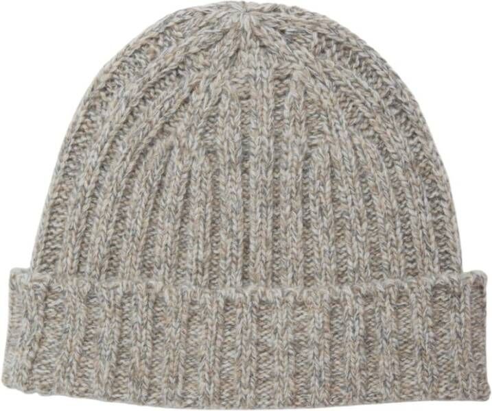 Brooks Brothers Lambswool beanie Grijs Heren