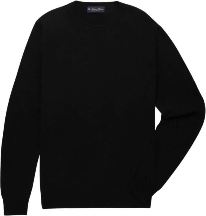 Brooks Brothers Lambswool crew-neck trui Zwart Heren