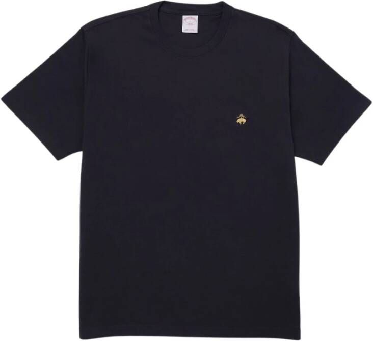 Brooks Brothers Logo katoen T-shirt Blauw Heren