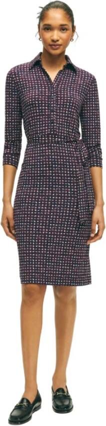 Brooks Brothers Multicolor Stretch Jurk Multicolor Dames