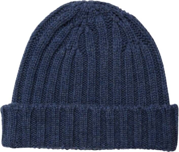Brooks Brothers Merinowollen beanie Blauw Heren
