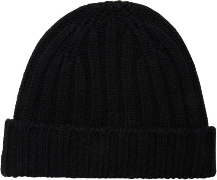 Brooks Brothers Merinowollen beanie Zwart Heren