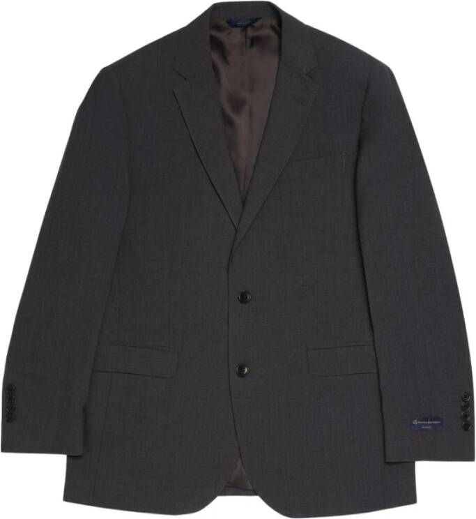 Brooks Brothers Milano Slim-Fit Pak Jas Twill 2-buttons Grijs Heren