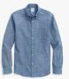 Brooks Brothers Milano Slim-Fit Sport Overhemd Chambray button-down kraag Blauw Heren - Thumbnail 1