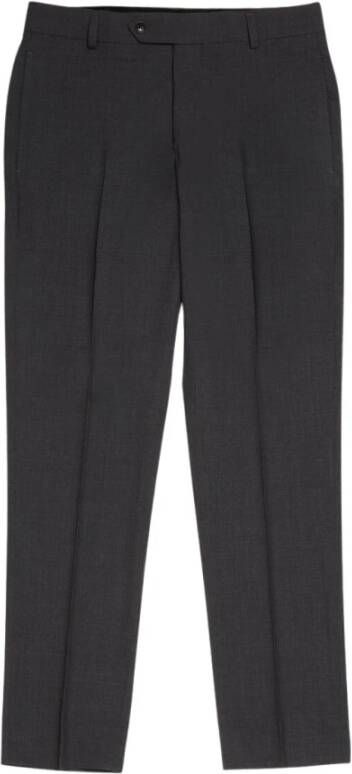 Brooks Brothers Milano Slim-Fit Suit Trousers Twill Wool Grijs Heren