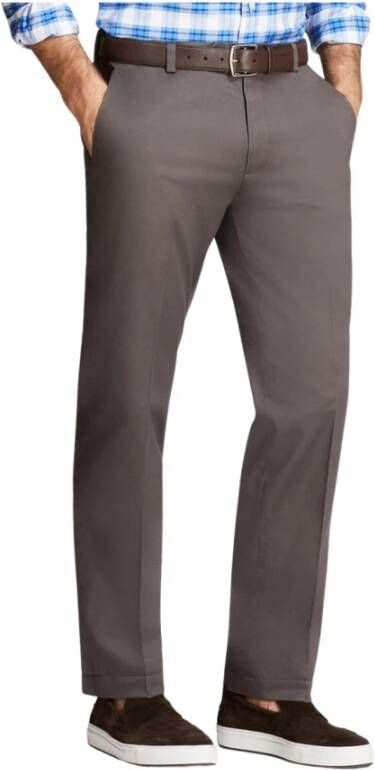 Brooks Brothers Milano Slim-fit Advantage Chino Broek Brown Heren