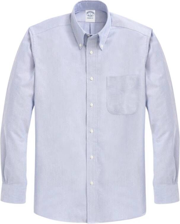 Brooks Brothers Original Polo Oxford Shirt met knoopjes Blue Heren