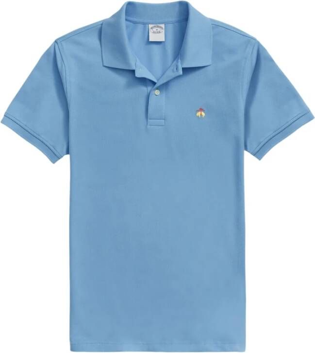 Brooks Brothers Original Fit Stretch Supima Polo Shirt Blue Heren